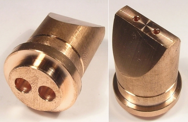 Twin wire nozzle